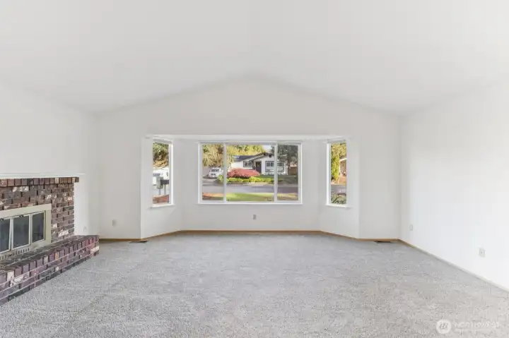 Living room view from dining room.