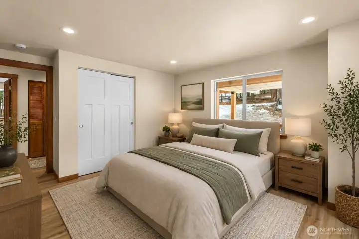 Main floor bedroom - virtually staged