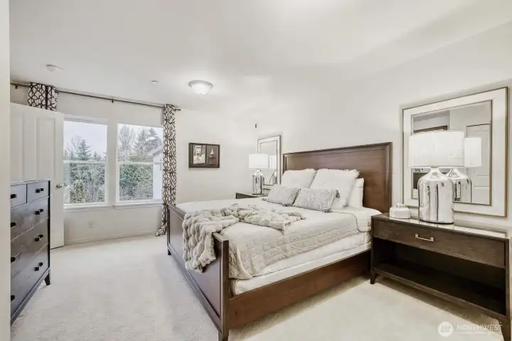 North facing windows and large layout