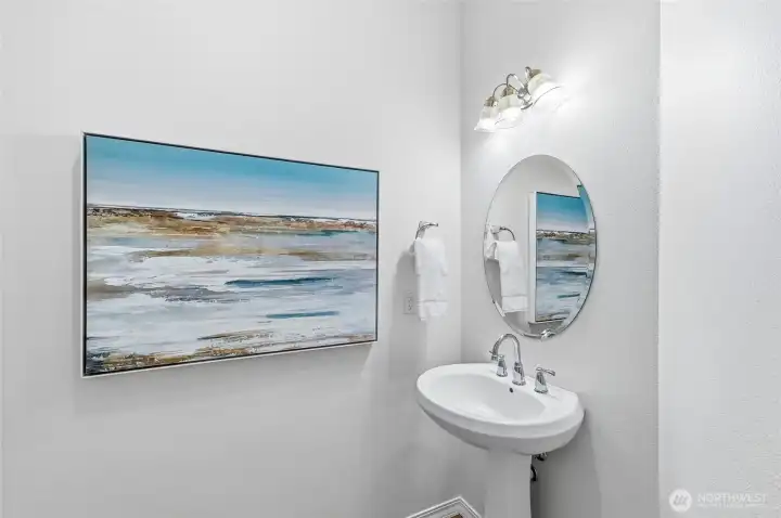 Powder room for day guests.