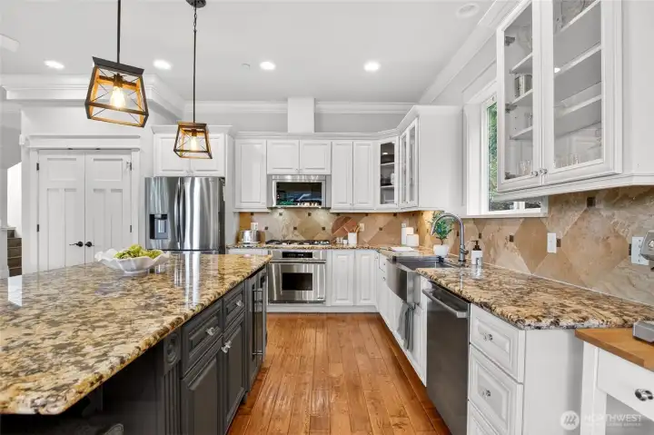 Kitchen features updated appliances