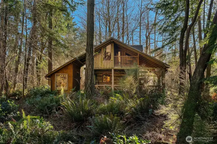 The setting is sylvan and peaceful.