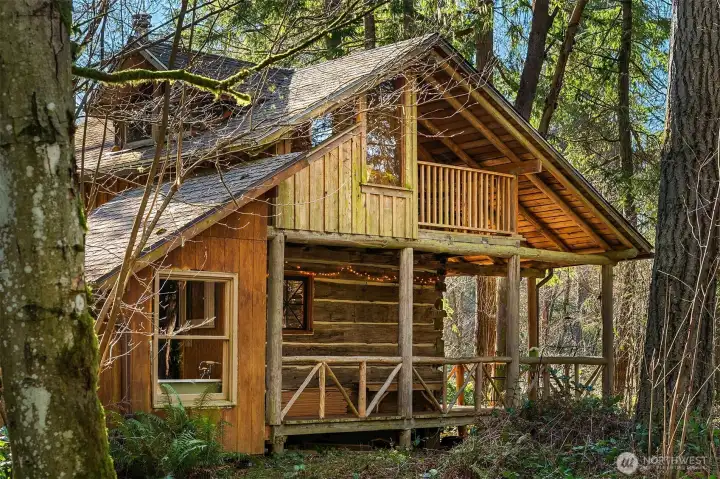 North facing side of the cabin.