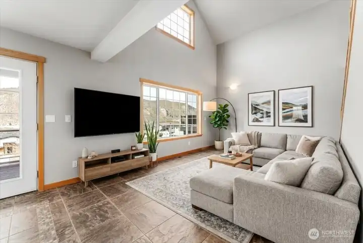 Main floor living room VIRTUALLY STAGED