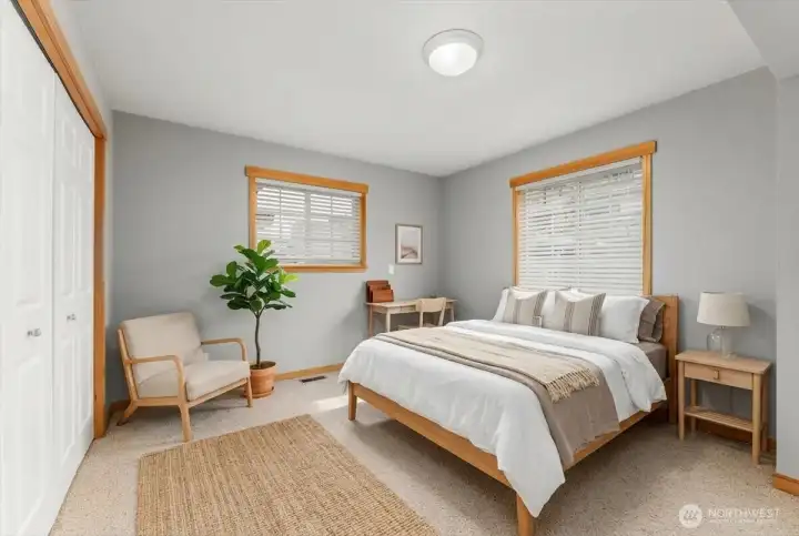 Main floor bedroom 1 VIRTUALLY STAGED