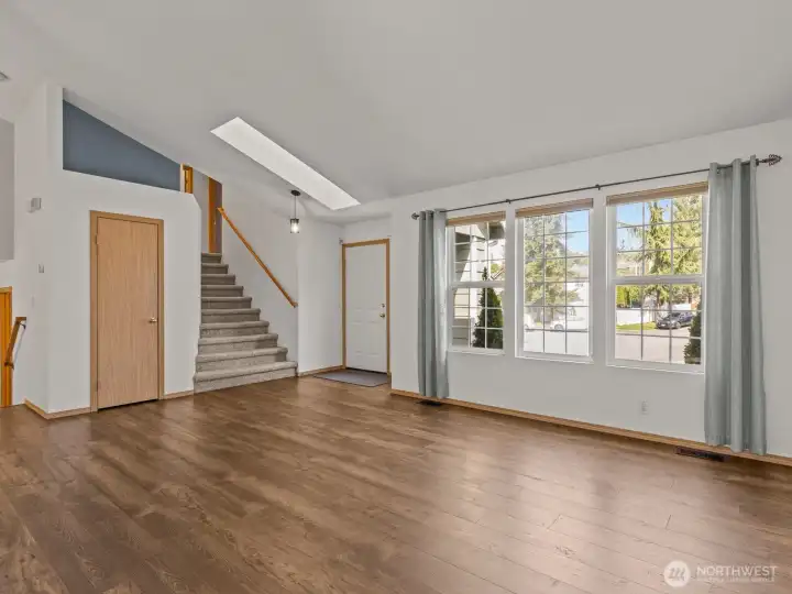 The main living room has great flexibility.