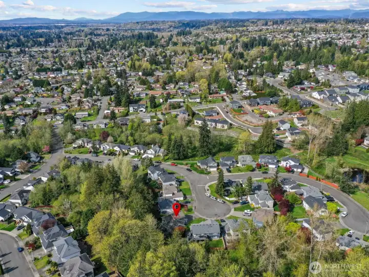 Enjoy the trails that take you through the neighborhood and the nearby parks.