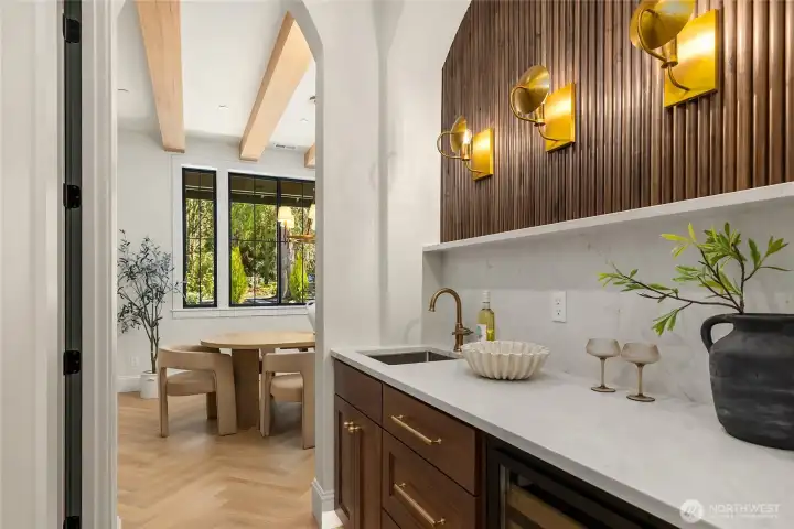 Butlers Pantry between Formal Dining and Kitchen