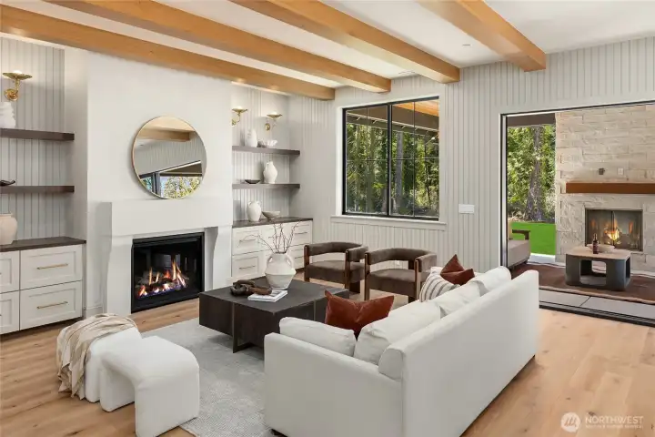 Great Room open to Covered Patio