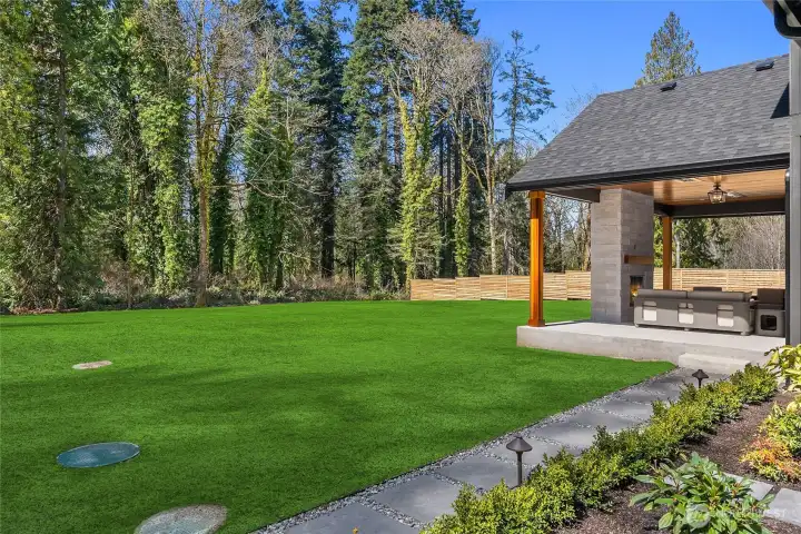 Large private Backyard