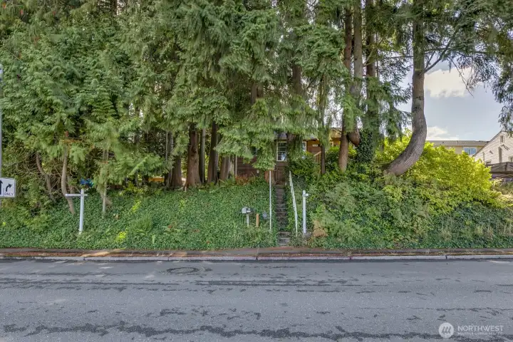 Access is from the Alley. Frontage improvements are already in place. There is one sewer stub and one water stub in place.