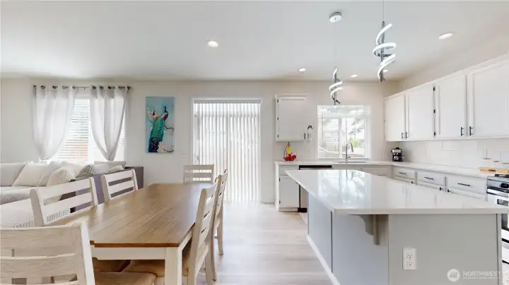 Chef Kitchen with dining area