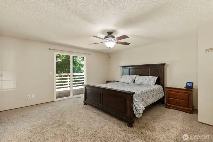 Oversized primary bedroom. One of the 3 bedrooms on the main floor of the home. Oversized primary bedroom. One of the 3 bedrooms on the main floor of the home.