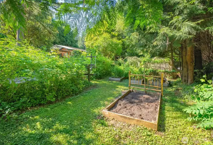 Garden beds ready for you to enjoy