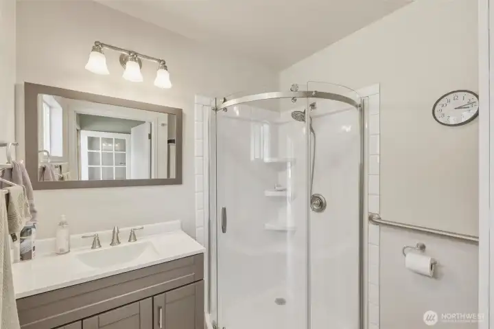 Updated 3/4 bathroom