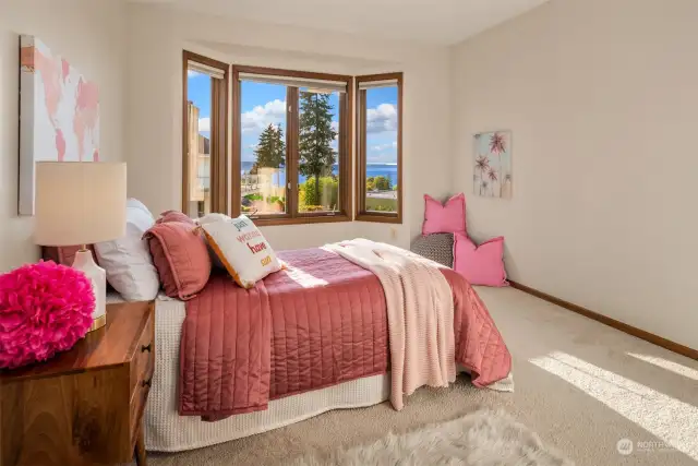 2nd bedroom with Puget Sound views
