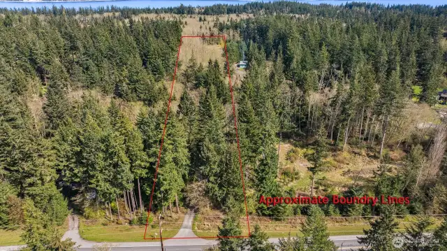 Real Estate Sign to help direct you in from SR/Highway 525 (heading north it is before the Greenbank Post Office). Once you go down the driveway it splits into a Y - stay to the left to go to the property.