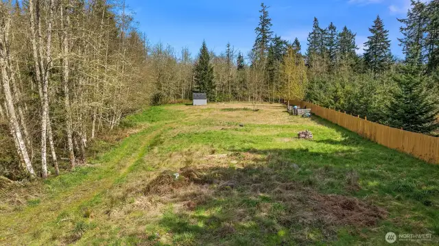 Beautiful new fence installed a couple of years ago.