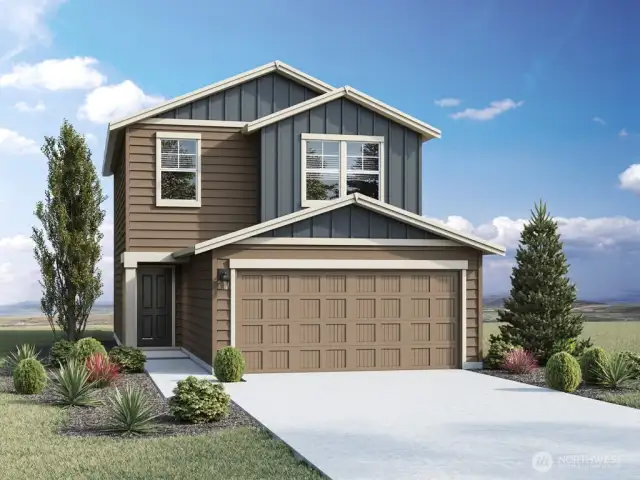 Rendering is of a similar home. Colors and materials may vary.