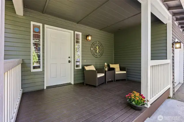 Large covered front porch