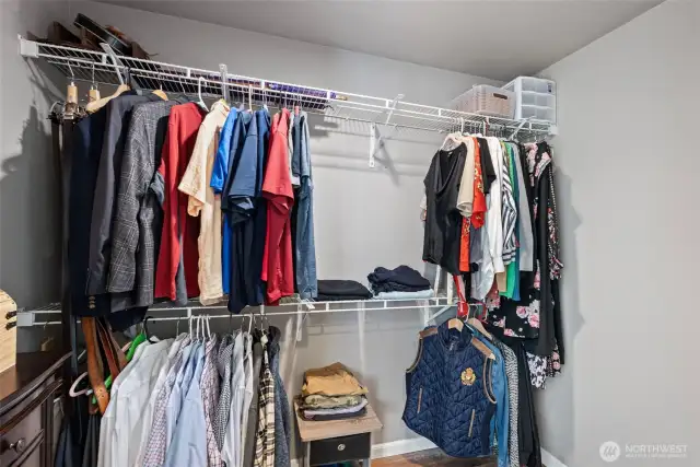 Primary walk-in closet