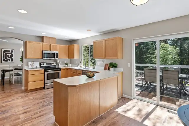 Kitchen with eating space