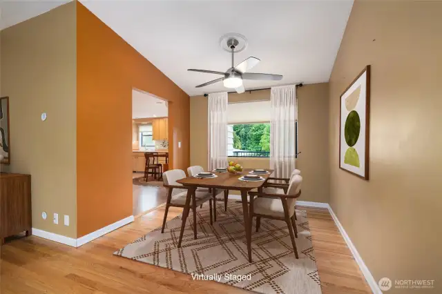 Spacious dining areas. This is one of the 2 on the main floor