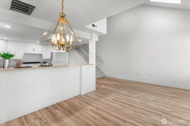 Dining Area w/Breakfast Bar-Open to Family Rm
