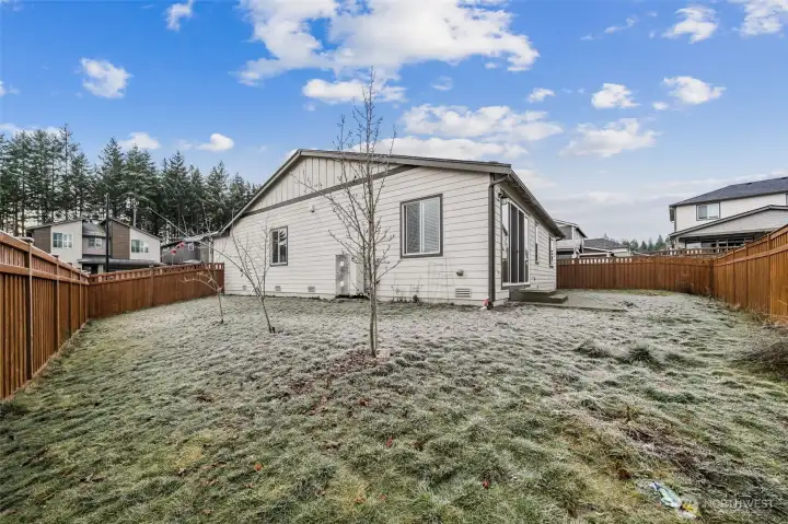 Corner lot, large yard