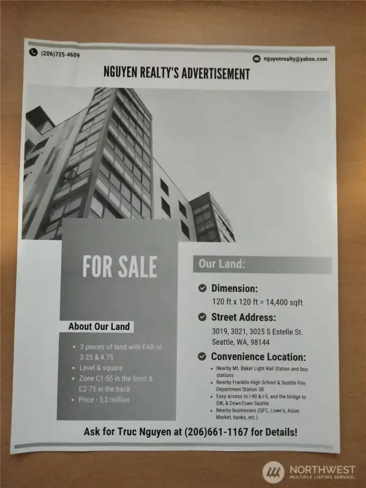 propose to build commercial building on three lots.