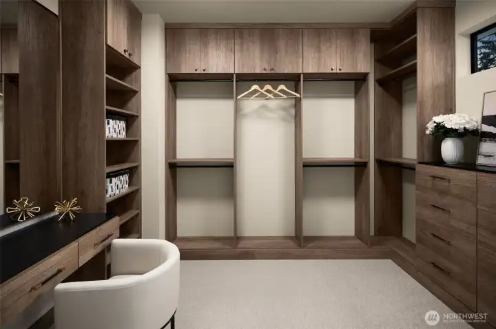 Fully custom primary closet
