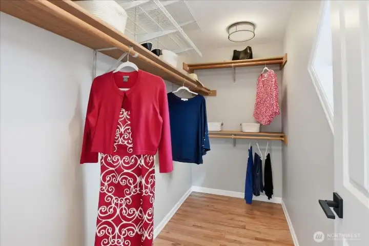 Walk-in closet in Primary