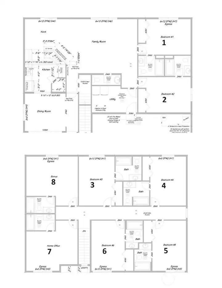 County record is corrected as actual 8 Bed, 8.5 bath