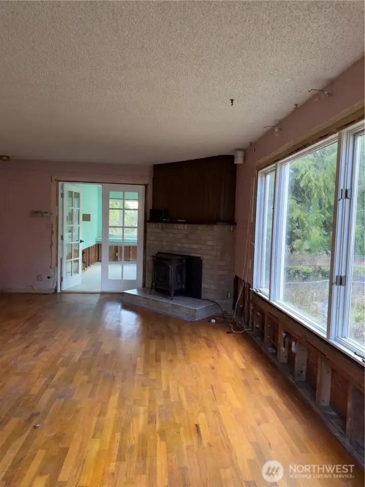 Great room with fireplace.