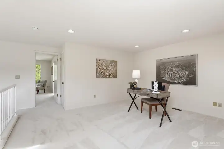 Sunny loft with skylight
