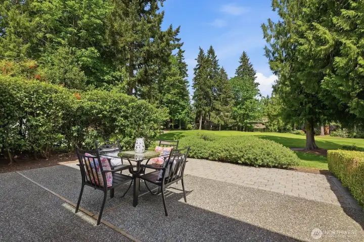 A lovely private patio