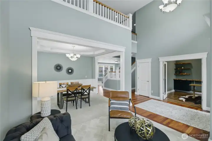 Large open floor plan has great flow.