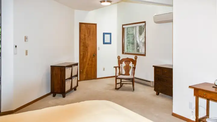 Room off of bedroom with walk-in closet and room to stretch