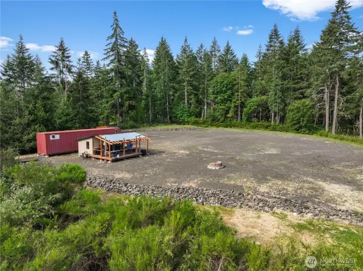 graded 165'x160' building site. graded 165'x160' building site.