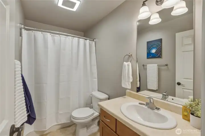 Upper level full hall bathroom Upper level full hall bathroom