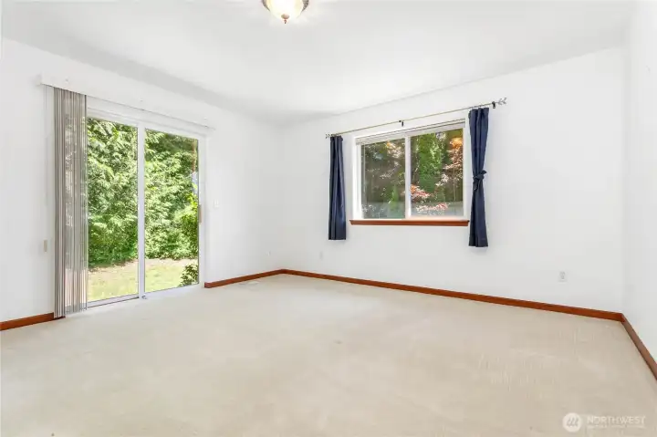Bedroom #2 w/ slider to back patio