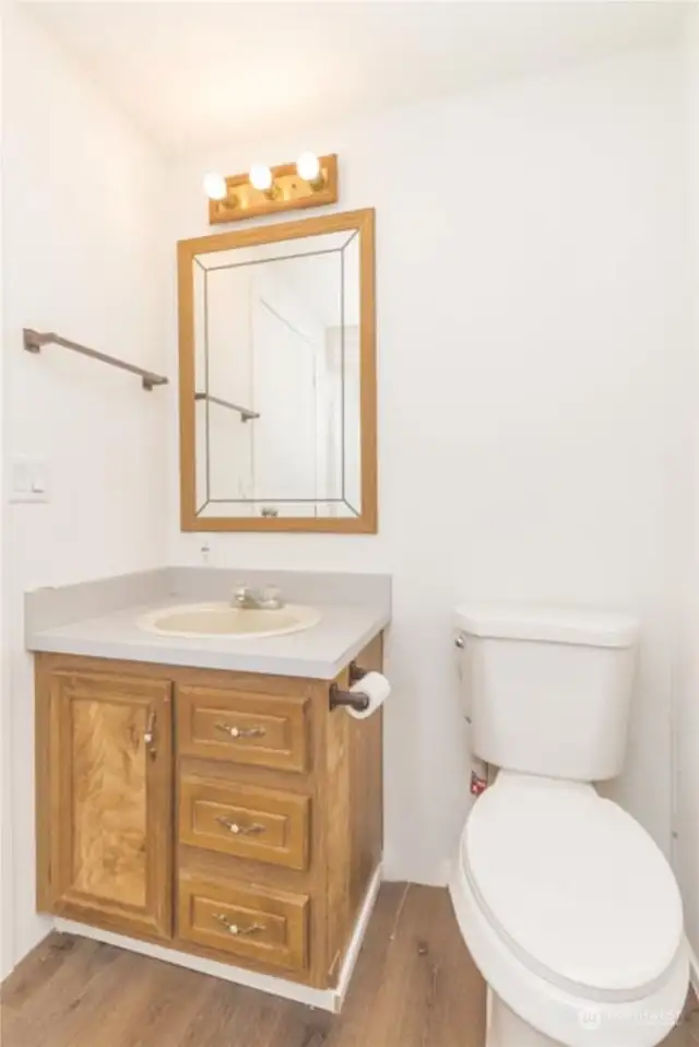 Main full bathroom can be accessed through laundry room or hallway