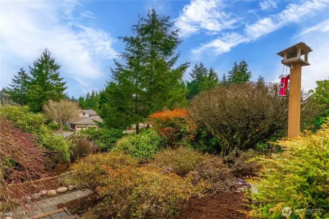 Abundance of mature landscaping makes you feel like your're living in the countryside.