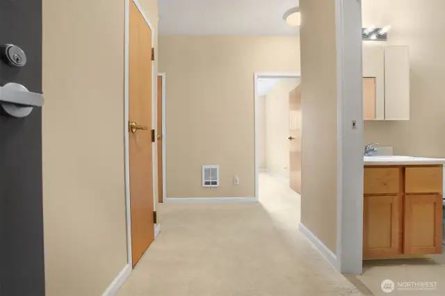 Entrance for the unit