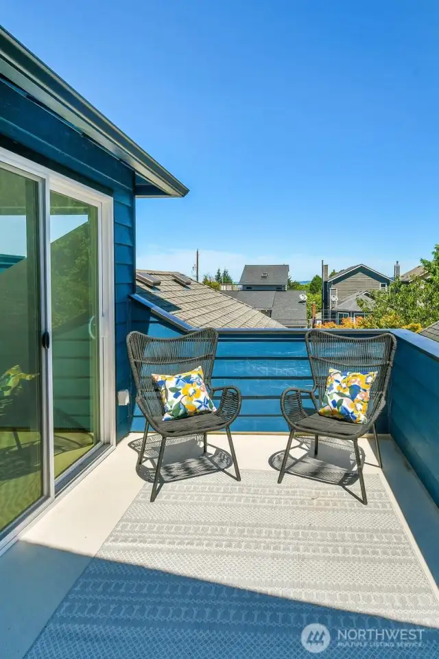 Deck off primary suite.