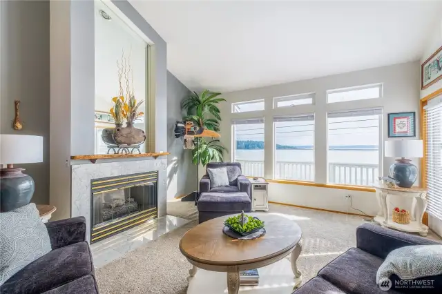 Large living room with plenty of design options for furniture and layout.