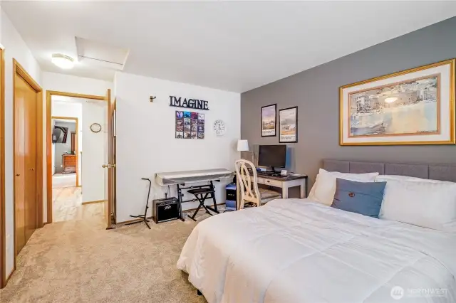 Guest bedroom on second level with plenty of space