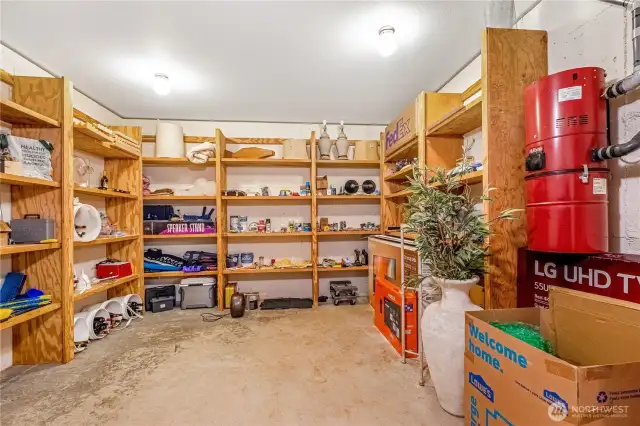 Basement storage would be a great spot for a wine cellar.