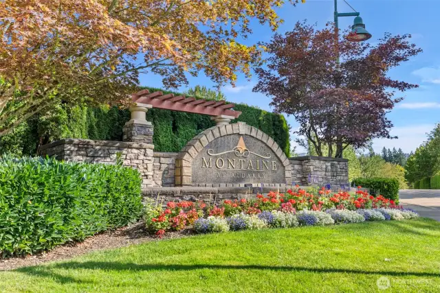 Montaine is a premier neighborhood with tree-lined streets, parks, a soccer field and trails to nearby Duthie Hill Mountain Bike Park.