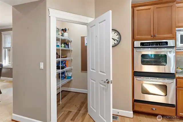 Walk-in pantry.